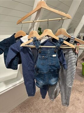 7 For All Mankind Blue Denim Baby Bundle
